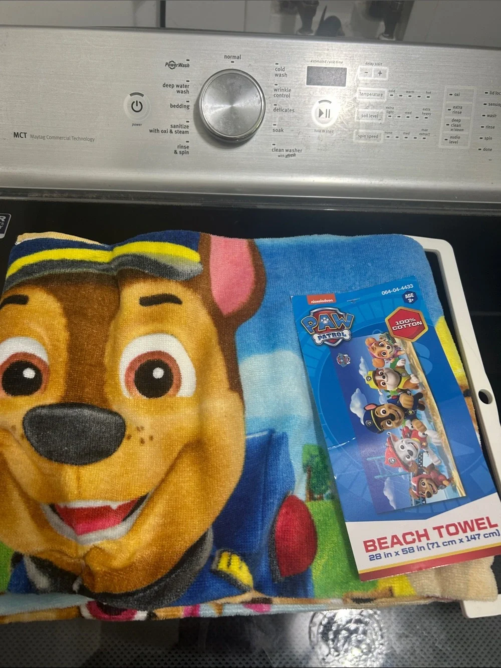 Kids paw patrol 100% cotton beach towel for swimming unisex boy girl neutral
